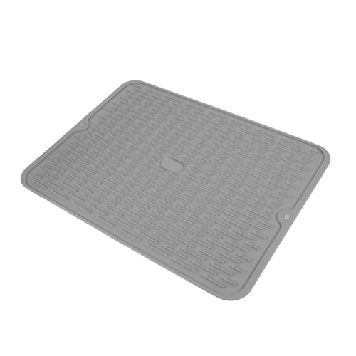 DECORNIJIA Silikon Abtropfmatte Mittlere Rutschfest Hitzebeständig Küchen Geschirr Trocknungsmatte Drainage Matte Bpa Frei Umweltfreundlich für Spüle und Tisch von DECORNIJIA