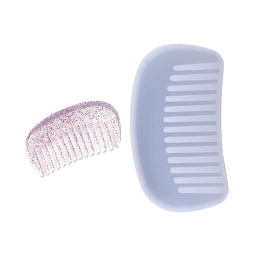 DECORNIJIA Silikon Gießform Kammform für DIY Epoxidharz Basteln Flexible Wiederverwendbare Silikonform für Handgemachte Kämme Transparent Langlebig und Einfach zu Reinigen von DECORNIJIA
