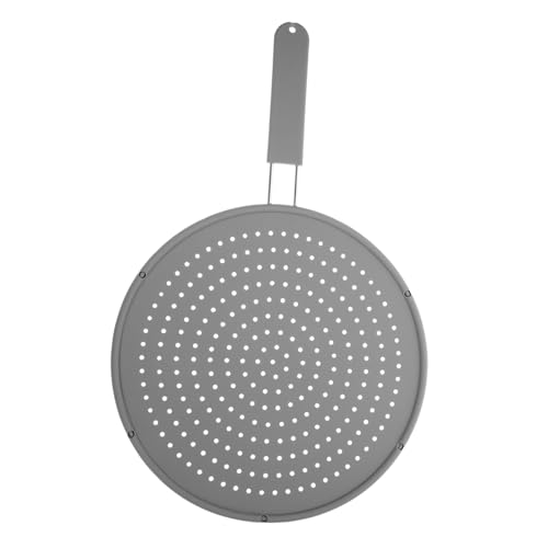 DECORNIJIA Silikon Spritzschutz mit Feinem Metallnetz Hitzebeständiger Fettspritzschutz für Pfannen Verbrühender Öl Schutzschirm mit Griff Wiederverwendbarer Küchen Spritzschutz für Sicheres von DECORNIJIA