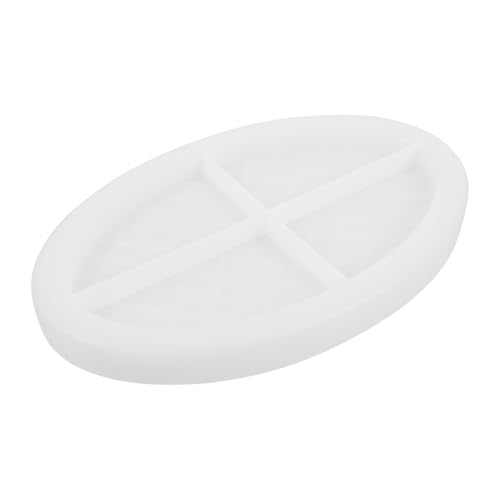 DECORNIJIA Silikonform Fischschuppen Design Flexibel Langlebig DIY Tray Gießform für Harz Kreative Handwerkskunst Ovales Tablett Silikon Gießform für Resin Herstellung von DECORNIJIA