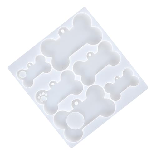 DECORNIJIA Silikonform für Basteln Flexible Reißfeste Knochenform für DIY Schmuckanhänger Waschbar Wiederverwendbar Leicht zu Entformen und Reinigen Vielseitig für Epoxidharz und Harzkunst von DECORNIJIA