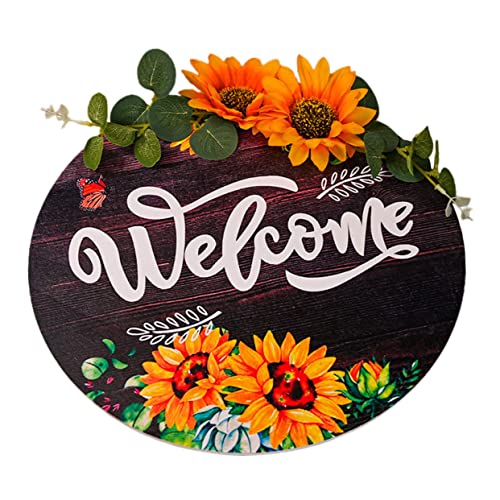 DECORNIJIA Sommer Holz Türschild Sonnenblume Willkommen Haustür Dekoration Wetterfest Hängend Natürliche Farben Installieren Ansprechendes Gartendeko DECORNIJIA Sommer Holz Türschild Sonnenblume Willkommen Haustür Dekoration Wetterfest Hängend Natürliche Farben Installieren Ansprechendes Gartendeko von DECORNIJIA