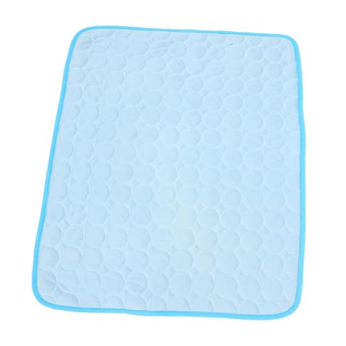 DECORNIJIA Sommer Pet Cooling Mat EIS Kühlmatte für Mittelgroße Hunde und Katzen Waschbar Vielseitig für Auto Sofa Kennel Innen und Außenbereich Atmungsaktiv Hellblau von DECORNIJIA