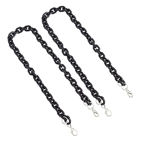 DECORNIJIA Taschenkette Hochfestem Harz Mini Kettenriemen Schwarz für Umhängetaschen Geldbörsen Handtaschen Langlebig und Vielseitig Einsetzbar von DECORNIJIA