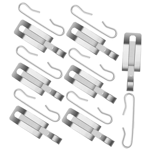 DECORNIJIA Teiliges Aluminium Dachrinnen heizkabel clips mit Haken und Abstandshaltern für Sichere Befestigung und Frostschutz Geneigten Dächern Langlebig und Verschleißfest DECORNIJIA Teiliges Aluminium Dachrinnen heizkabel clips mit Haken und Abstandshaltern für Sichere Befestigung und Frostschutz Geneigten Dächern Langlebig und Verschleißfest von DECORNIJIA