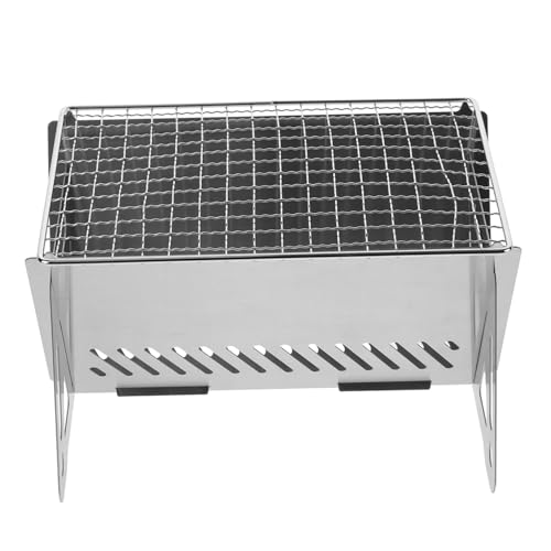 DECORNIJIA Tragbarer Faltbarer Edelstahl Holzkohlegrill für Outdoor Bbq Camping Wandern Kompakt Hitzebeständig Multifunktional Einfach zu Reinigen Platzsparend und Abnehmbar DECORNIJIA Tragbarer Faltbarer Edelstahl Holzkohlegrill für Outdoor Bbq Camping Wandern Kompakt Hitzebeständig Multifunktional Einfach zu Reinigen Platzsparend und Abnehmbar von DECORNIJIA