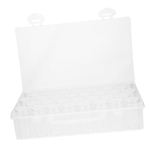 DECORNIJIA Transparente Aufbewahrungsbox Fächer Kleinteile Organizer mit Deckel Kunststoffbox für Perlen Schmuck Elektronikteile Bastelbedarf von DECORNIJIA