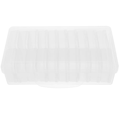 DECORNIJIA Transparente Kunststoff Aufbewahrungsbox mit Mehrfachfächern Vielseitiger Schmuck Charms Organizer Stabiler DIY Perlen Sortierkasten für Ohrringe Armbänder Bastelbedarf von DECORNIJIA