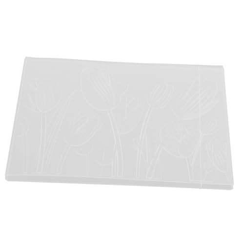 DECORNIJIA Tulpen Prägeform Kunststoff Prägeschablone für DIY Papierbasteleien Scrapbooking Karten Gestaltung mit Präzisem Künstlerischem Tulpenmuster für Detailreiche Bastelprojekte von DECORNIJIA