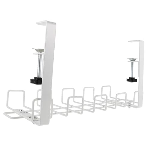 DECORNIJIA Untertisch Kabelmanagement Korb Weiß Kabelablage Schreibtisch Organizer Kabelhalterung für Stromleisten und Kabelsalatvermeidung im Home Office DECORNIJIA Untertisch Kabelmanagement Korb Weiß Kabelablage Schreibtisch Organizer Kabelhalterung für Stromleisten und Kabelsalatvermeidung im Home Office von DECORNIJIA