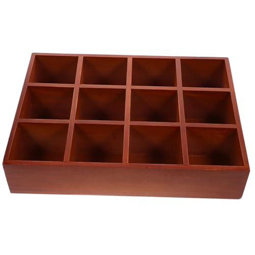DECORNIJIA Wandmontiertes Holzregal Fächer Vintage Stil Kompaktes Aufbewahrungs und Displayregal für Wohnzimmer Schlafzimmer Büro zur Übersichtlichen Präsentation von Sammlerstücken und von DECORNIJIA