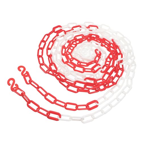 DECORNIJIA Warnkette Kunststoff Rot Weiß Sicherheitskette Absperrkette für Absperrung Massenkontrolle Sicherheitsabsperrung Innen Außen DECORNIJIA Warnkette Kunststoff Rot Weiß Sicherheitskette Absperrkette für Absperrung Massenkontrolle Sicherheitsabsperrung Innen Außen von DECORNIJIA