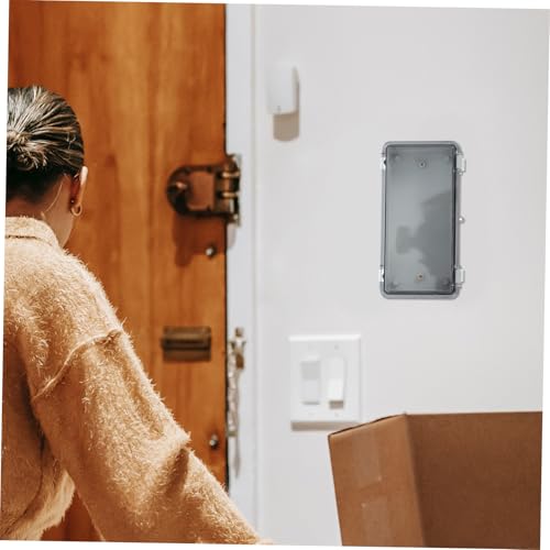 DECORNIJIA Wasserdichte Außen Elektrobox aus Robustem Abs Kunststoff Transparente Abdeckung Wetterfeste Anschlussdose für LED Außenbeleuchtung und Landschaftsbeleuchtung von DECORNIJIA