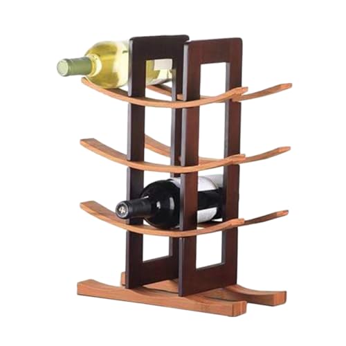 DECORNIJIA Weinflaschenhalter Weinregal aus Holz Braun Weinaufbewahrung Regal für Zuhause Bar Restaurant Stilvoll Robust Platzsparend Geeignet für Weinliebhaber DECORNIJIA Weinflaschenhalter Weinregal aus Holz Braun Weinaufbewahrung Regal für Zuhause Bar Restaurant Stilvoll Robust Platzsparend Geeignet für Weinliebhaber von DECORNIJIA