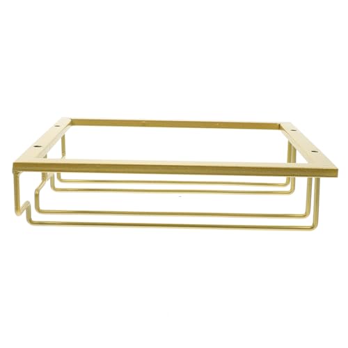 DECORNIJIA Weinregal aus Goldfarben Slot Weinglashalter zum Aufhängen Umgedrehter Glashalter für Küche Bar und Restaurant Einfache Montage Vintage Design DECORNIJIA Weinregal aus Goldfarben Slot Weinglashalter zum Aufhängen Umgedrehter Glashalter für Küche Bar und Restaurant Einfache Montage Vintage Design von DECORNIJIA