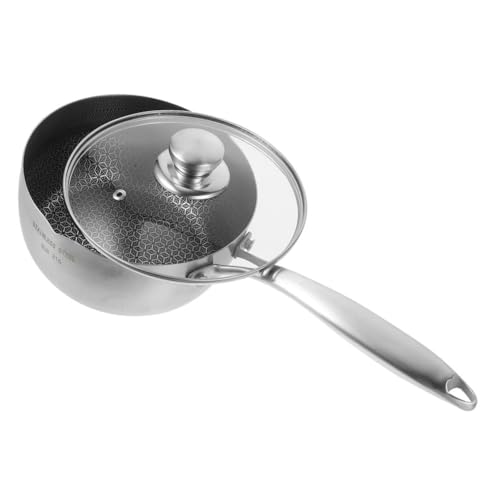 DECORNIJIA Wokpfanne mit Honigwabenstruktur Antihaft Kochtopf mit Deckel Vielseitig Einsetzbar für Kochen und Komfortabler Griff Einfach zu Reinigen von DECORNIJIA