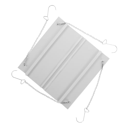 DECORNIJIA Zentraler Luftleitblech Klimaanlage aus Edelstahl und Windabweisender Luftstromabweiser mit Kettenhalterung Geeignet für Büro Deckenlüftung Einfache Montage und Vielseitiger von DECORNIJIA