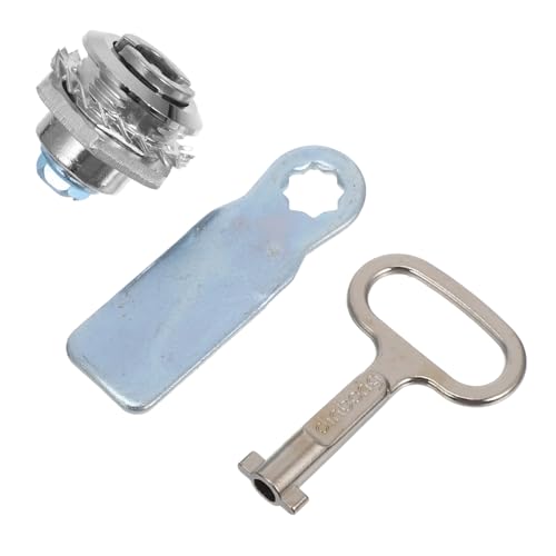 DECORNIJIA Zinklegierung S Schloss mit Schlüssel für Elektro Wassermesserschrank Robustes Zylinderschloss mit Schlossplatte Korrosionsbeständig Vielseitig für Außenbereiche von DECORNIJIA