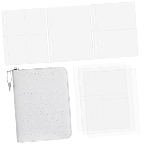 DECORNIJIA Zipper Binder mit Ringen Multifunktionaler Organizer für Schule und Büro Leichter Reißverschluss-ordner mit Einstellbarem Innenlayout Nachfüllbares Notizbuch und Fotokartenhüllen von DECORNIJIA
