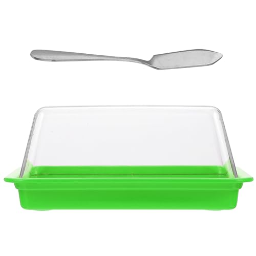 DECORNIJIA mit Deckel und Cutter Bpa Butterbehälter für Kühlschrank Frische Butteraufbewahrung Geräumige Butterschale Küchenhelfer für Butter Schneiden und Lagern von DECORNIJIA