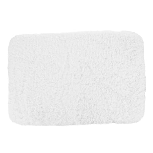DECORNIJIA rutschfeste Badmatte Weiß Wasserabsorbierende Fußmatte Für Badezimmer Türvorleger Leicht Waschbar Und Saugfähig Für Küche Wohnzimmer Eingangsbereich von DECORNIJIA