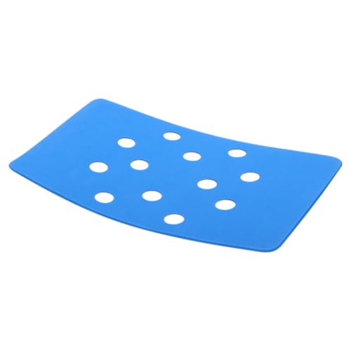 DECORNIJIA rutschfeste Duschstuhl Sitzauflage aus Warmem Eva Gepolstertes Badewannenstuhl Kissen Komfortables Blaues Duschstuhl Pad für Senioren und Sichere Dusche von DECORNIJIA