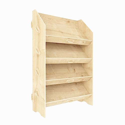 DECOROTIKA - Aros 4-Tier MDF Bookcase Bookshelf Shelving Unit von DECOROTIKA