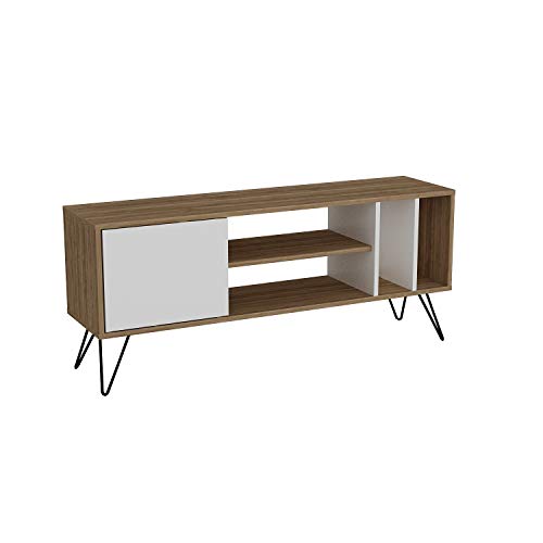 DECOROTIKA Mistico Medienkonsole und TV-Ständer, Walnuss/Weiß, 140 cm von DECOROTIKA