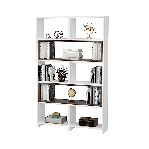 DECOROTIKA - Poyraz Unique Design Bookcase Bookshelf Suitable for Corner von DECOROTIKA
