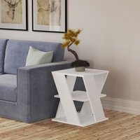Decortie Cyclo Moderner Couchtisch Weiß Mehrzweck H 55cm Decortie Cyclo Moderner Couchtisch Weiß Mehrzweck H 55cm von DECORTIE