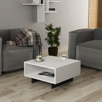 Decortie - Hola Moderner Couchtisch Weiß Anthrazit Grau Mehrzweck h 32cm - White Decortie - Hola Moderner Couchtisch Weiß Anthrazit Grau Mehrzweck h 32cm - White von DECORTIE