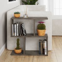 Decortie Homemania Modern Seite Ende Couchtisch Dark Seite Ende Coffee Mehrzweck H 60cm 5 Tier - Dark Coffee von DECORTIE