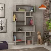 Decortie - Karmato Modernes Bücherregal Display Unit Mokka Grau Hoch 168.5cm - Mocha Grey von DECORTIE