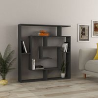 Labirent Modernes Bücherregal Raumteiler Anthrazit Grau Medium 129cm - Anthracite Grey - Decortie von DECORTIE