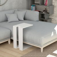 Decortie - Muju Moderner C-Tisch Weiß Mehrzweck h 57cm - White von DECORTIE