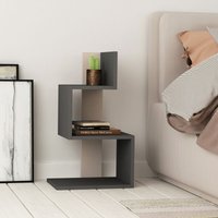 Rosie Modern Beistelltisch Anthrazit Grau Mokka Grau Mehrzweck mit Kreativität h 72cm - Anthracite Grey - Decortie von DECORTIE