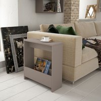 Simpi Moderner Beistelltisch Mokka Grau Mehrzweck mit Kreativität h 60cm 2 Etagen - Mocha Grey - Decortie von DECORTIE