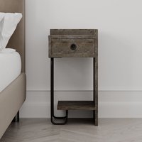 Decortie - Sirius Nachttisch rechtes Modul - Dunkler Kaffe - Dunkelbraun von DECORTIE