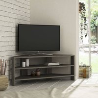 Decortie - Thales Modernes Eck-TV-Stativ Multimedia-Center TV-Element Dunkel Kaffee Ecke 110cm - Dark Coffee - Dark Coffee von DECORTIE