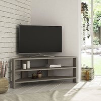 Decortie - Thales Modernes TV-Stativ Multimedia-Center TV-Möbel Mokka Grau Ecke 110cm - Mocha Grey - Mocha Grey von DECORTIE