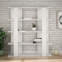 Decortie Tita Modernes Bücherregal Display Unit Weiß Medium 122cm von DECORTIE