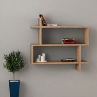 Decortie - Paralel Wandregal Modern Bücherregal Eiche b 70cm Medium - Oak von DECORTIE
