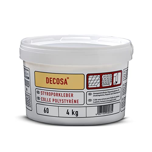 DECOSA Styroporkleber, weiß, 2 Eimer à 4 kg von Decosa