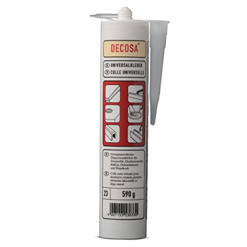 DECOSA Universalkleber, weiß, 6 Kartuschen à 590 g von Decosa