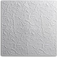 Decosa - Deckenplatte Paris, weiß, 50 x 50 cm - 05 Pack (= 10 qm) von DECOSA