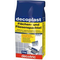 Decotric - Decoplast Flächen- und Fliesenspachtel 5 kg Spachtelmassen von DECOTRIC