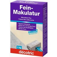 Decotric Fein-Makulatur 1 kg Spachtelmassen von DECOTRIC