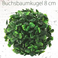 Decovego - Deko Buchsbaum 8 cm Künstlich Buchsbaumkugel Kugel Künstliche Pflanzen Pflanze Buchskugel Kunstpflanze Buchskugel von DECOVEGO