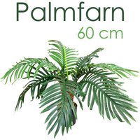 Decovego - Palme Palmfarn Sagopalme Kunstpflanze Künstliche Pflanze 60 cm Kunstblume Kunstbaum Innendekoration Kunst Pflanze wie echt im Topf von DECOVEGO