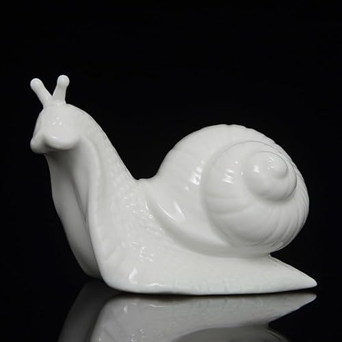 DECRZPB Keramikfigur weiße Schnecke Tier weißes Porzellan Skulptur Ornament Kunst Heimdekoration Büro Hochzeitsgeschenk DECRZPB Keramikfigur weiße Schnecke Tier weißes Porzellan Skulptur Ornament Kunst Heimdekoration Büro Hochzeitsgeschenk von DECRZPB